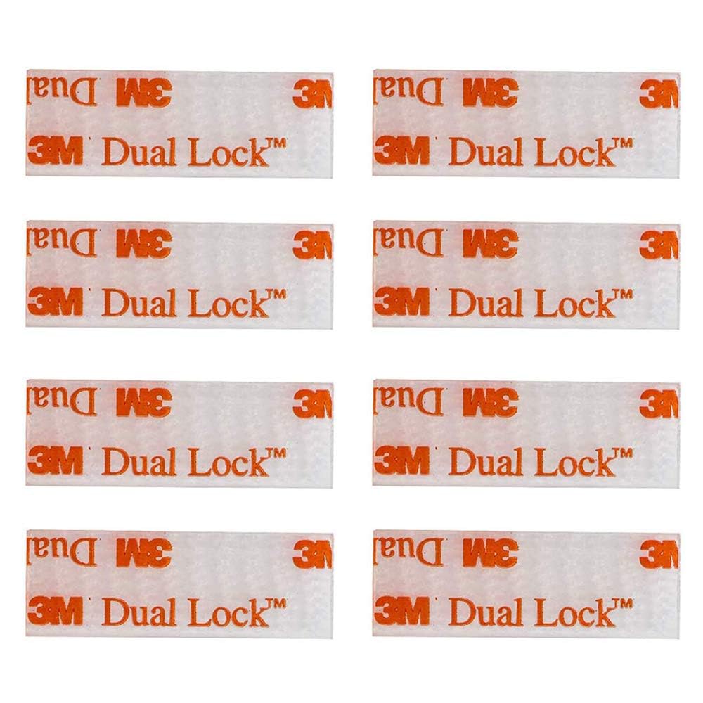 230527222946852_1 EZ Pass/IPass/IZoom Toll Tag Mounting Kit - 8 Pcs (4 Sets) Reclosable Fastener Dual Lock Tape Strips - Image 1